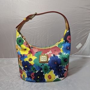 Spring Flowery Mini Bucket Bag